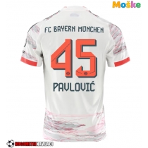 Moške Nogometnih dresov Bayern Munich Aleksandar Pavlovic #45 Gostujoči 2025-26 Kratki rokavi